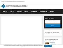 Tablet Screenshot of overspringshandlingen.dk